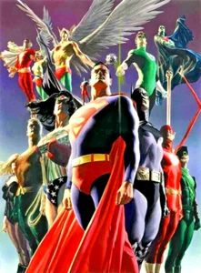 JLA SECRET ORIGINS POSTER ALEX ROSS DC Comics 22" x 36" Wall Art - Very RARE - Bild 1 von 8