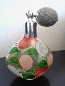 ROYAL LIMITED, made in Italy, atomizzatore cristallo piombo completo 24% dipinto a mano vintage - Foto 1 di 6