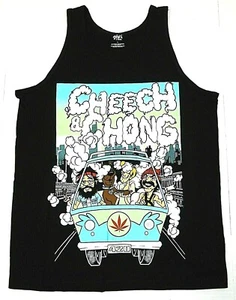 Cheech & Chong Tank Top T-shirt Up In Smoke Weed Marijuana 420 Men's Vest New - Picture 1 of 2