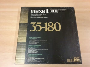10" (26,50 CM) METAL REEL TAPE MAXELL XLII 35-180 EE IN ORIGINAL BOX #882 - Picture 1 of 4