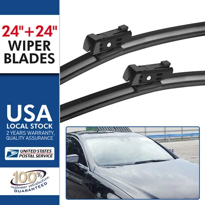 Limpiaparabrisas delantero 24" 24" para Mercedes-Benz E250 E350 E400 E550 OEM Foto 1 de 4