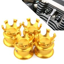 King Crown Head Bolt Topper Crown Cap Engine Cover Trim For Harley Electra Glide