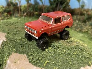 1977 IH Scout II Lifted 4x4 Truck 1/64 Diecast Custom Off Road 4WD Raised Up