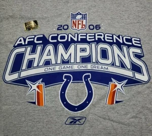 2006 NFL Indianapolis Colts AFC Conference Champions Men's XL T-Shirt - Picture 1 of 10