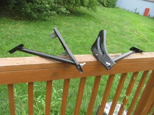 1966 1967 Ford Fairlane FRONT bumper mounting bracket brace set - Picture 1 of 15