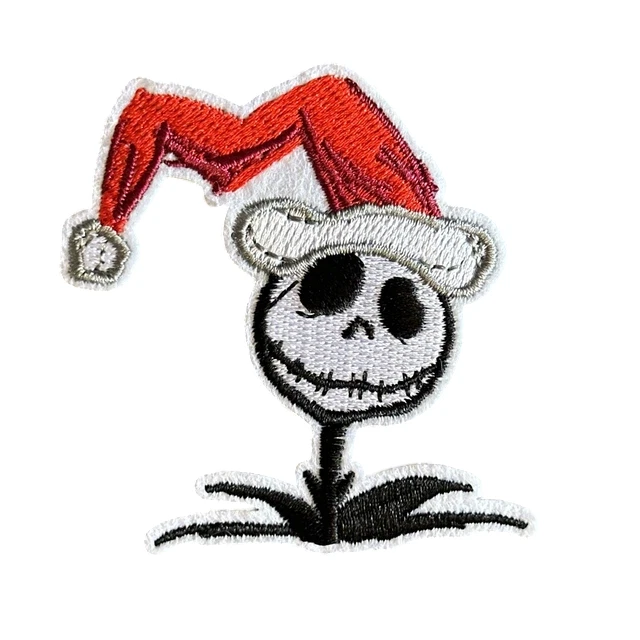 Nightmare Before Christmas Jack Skellington Halloween Patch, Iron On/Sew On