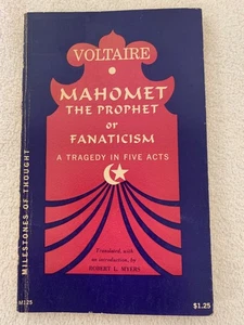 Fanaticism, or Mahomet the Prophet by Voltaire Trans Robert L Meyers PB 1964 - Picture 1 of 11