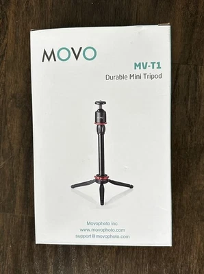 Movo MV-T1 Adjustable Aluminum Alloy Tabletop Tripod (Height Range: 3" to 16") - Image 1 of 4