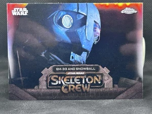 2025 Topps Chrome Star Wars SKELETON CREW: "SM-33 and Snowball" #SC-7 - Picture 1 of 2
