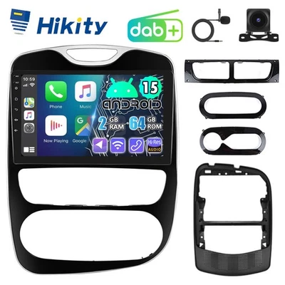 DAB+ 10,1" CarPlay Android15 Autoradio Für Renault Clio 4 GPS Navi WIFI FM RDS - Bild 1 von 4