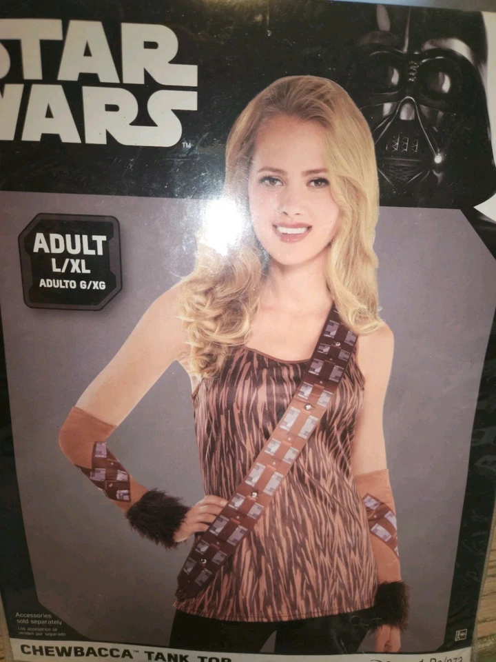 Disney Star Wars Women's Costume Chewbacca Tank Top Size S/m