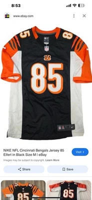 Camiseta deportiva para hombre Nike NFL On Field Cincinnati Bengals Chad Ochocinco #85 talla XL Foto 1 de 4