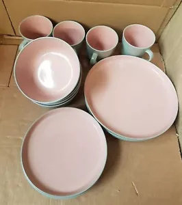 Replacement for Habitat 2 Tone Stoneware Set - Pink & Grey - Picture 1 of 13