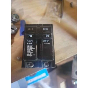 Eaton type 2 pole 50A breaker - Picture 1 of 3