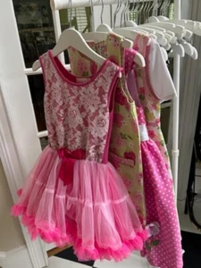 Girl's American Princess Popatu Gymboree Frogs Strawberry Dresses Size 7 Lot - Picture 1 of 23