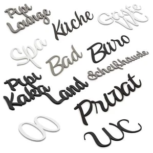 Türschild Schriftzug Name Selbstklebend Zimmer Raum Wort Schriftzüge Individuell - Bild 1 von 74