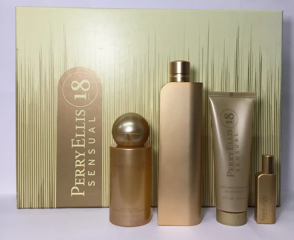 Perry Ellis 18 Juego de Regalo Sensual 3.4oz Spray - Como en la Imagen/Leer Descripción  Foto 1 de 4