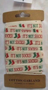 Cotton Christmas Ribbon 5PK 10yd each Primitives by Kathy Crafting Garland NEW - Picture 1 of 4