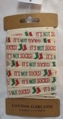 Cotton Christmas Ribbon 5PK 10yd each Primitives by Kathy Crafting Garland NEW - Image 1 of 4