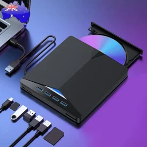 7 In 1 USB3.0 Type-C External DVD Player High-Speed Plug-and-Play for Laptop PC - Afbeelding 1 van 11