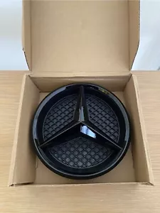 Glanz Schwarz Kühlergrill Stern Emblem für Mercedes W205. A,C,B Klasse GLA,CLA,CLS 13-2018 - Bild 1 von 3
