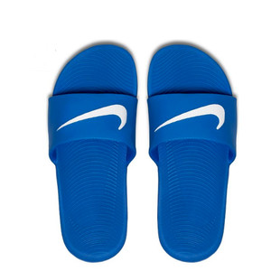 nike slippers blue