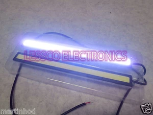 Paar - 12 V superhell weiß Auto COB LED Lichter DRL Nebel Fahrlampe wasserdicht - Bild 1 von 3