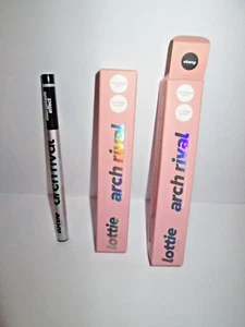 2x Lottie London Arch Rival efecto micro hoja bolígrafos para cejas ÉBANO negro en caja - Imagen 1 de 6