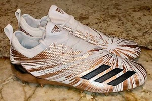 ADIDAS Adizero 5 Star 7.0 White Rose Gold Molded Football Cleats NEW Mens 13.5 - Picture 1 of 7