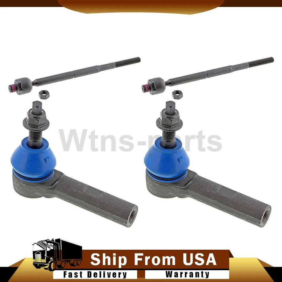 Front Inner Outer Tie Rod Ends 4PCS For Dodge Magnum 3.5L RWD 2005-2008 - Image 1 of 4