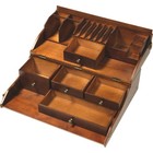 Jewelers Work Bench Tool Case of Drawers, Plier Bars, Compartments & Bur Blocks