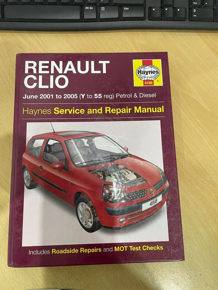 USED Haynes Manual 4168 - Renault Clio, 2001 to 2005, petrol & diesel - Image 1 of 2