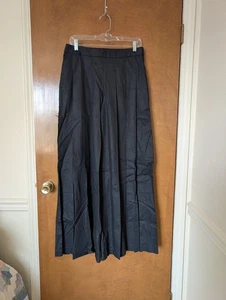 Neu mit Etikett Banana Republic Palazzohose Damen 8 schwarz Leinenmischung weites Bein Hose - Bild 1 von 11