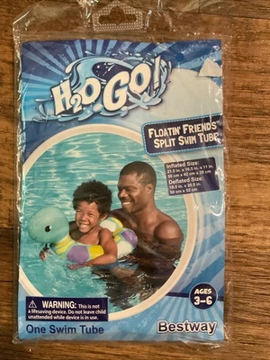 H2O GO! Floatin Friends Split Swim Tube/Ring Age 3-6 Sea Turtle - Image 1 of 2