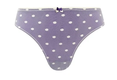 BeeDees gepunkteter Tai Slip Jardin 82 lila / vanille 46 NEU - Bild 1 von 4