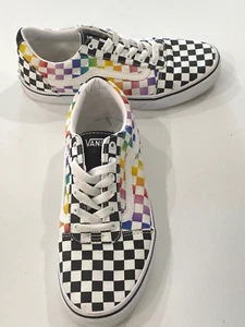 Vans "Off the Wall" Missy Lo Rainbow Checker Ward Skate Shoe 6M / 8W Unisex - Picture 1 of 8