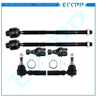 Kit de suspensión de extremo de barra de amarre delantera de 6 piezas para Dodge Ram 2500 3500 2003-2010 2x2 Foto 1 de 4