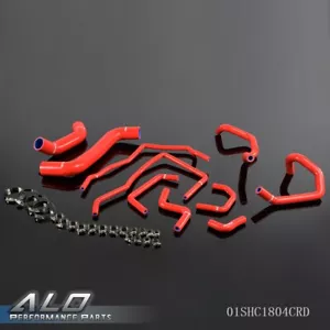 Red Silicone Radiator Hose Kit Fit For 2008-2011 Subaru Impreza WRX MK10 GRB/GH - Picture 1 of 12