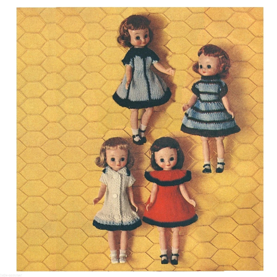 ~ Vintage Betsy McCall Doll Clothes Reproduction Knitting Pattern! - Image 1 of 1