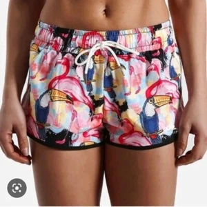 NWT LOTUS Tropical Bird Print Running Shorts Size Medium - Picture 1 of 10