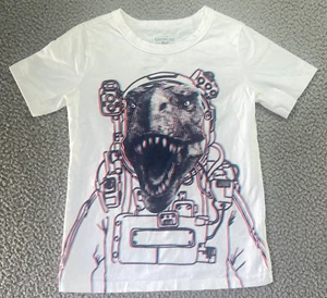 Osh Kosh B'gosh Boy's Short Sleeve T-Shirt 3D Dinosaur Size 7 - Picture 1 of 7