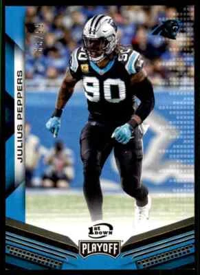 2019 Playoff 1ST DOWN #162 Julius Peppers NICE  #'d 63/99 Carolina Panthers - Image 1 of 3