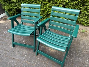Gartenstuhl klappbar Kunststoff ladenneu (Einzelpreis!) inkl. neue Sitzpolster - Bild 1 von 6