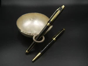 élysée Parthenon Laque Classique Cloisonné & 18K Gold Fountain & Ballpoint SET - Picture 1 of 12