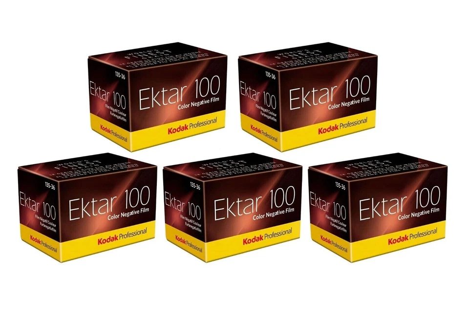 Película negativa Kodak Professional Ektar 100 colores (película de 35 mm, 36 exp, 5 rollos) Foto 1 de 1