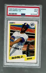 1990. Fleer Canadian Ken Griffey Jr. #513 PSA 9 - Picture 1 of 2