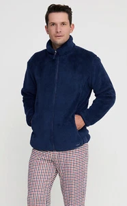 Giacca Uomo Calda Soffice Eco Pellicca Blu Taglie M L XL Noidinotte - Foto 1 di 2