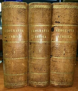 GEOGRAFIA STORICA MODERNA UNIVERSALE - PAGNONI, MARGHIERI, 1857 - 3 VOLUMI - Foto 1 di 12