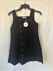 Girls Black Dress Button Up Kukume Size 160 NWT Size Chart In Pictures