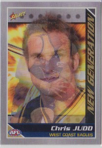 2006 Select AFL Champions New Generation 3-D NG17 Chris Judd (W. Coast)